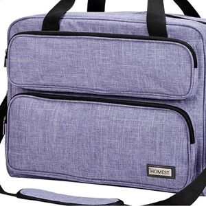 HOMEST Sewing Machine Carrying Case, Universal Tote Bag W/ Shoulder Strap Purple